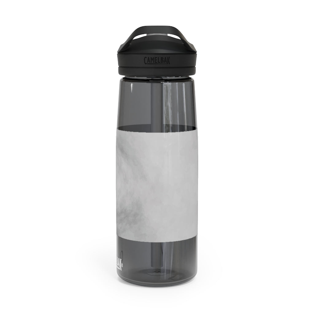 Illusion CamelBak Eddy® Water Bottle in 20oz and 25oz sizes, showcasing its durable Tritan™ material and spill-proof design.